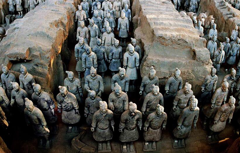 西安一日游必去的八大景点：秦始皇兵马俑/西安城墙/大雁塔/陕西历史博物馆/大唐芙蓉园