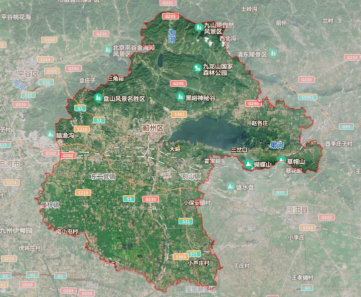 天津市16个行政区划地图